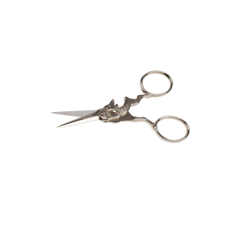 Decorative 'Silver hare' embroidery scissors, 9 cm