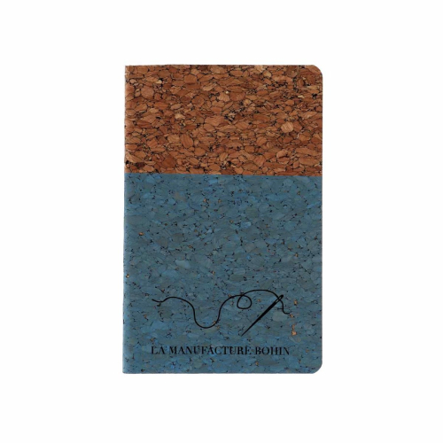 Cork notebook. Blue